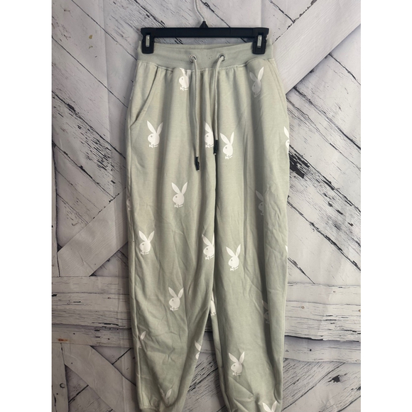 Women's Playboy x Missguided Green Joggers Size US 0 - Picture 4 of 9